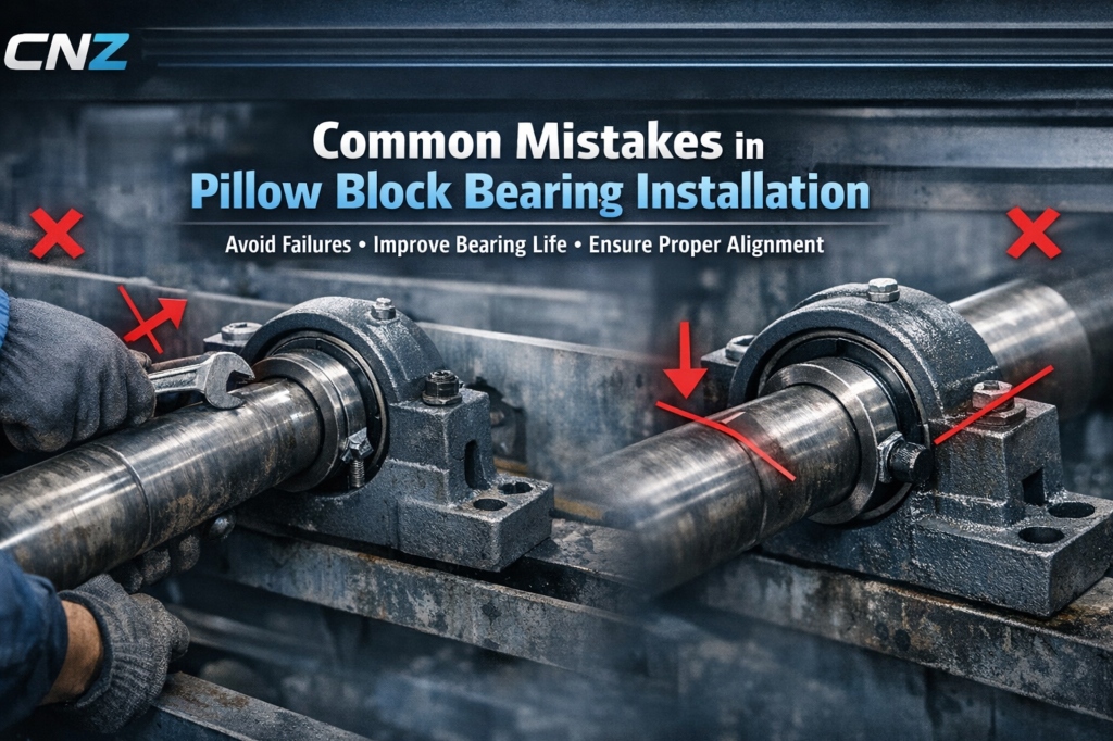 Common pillow block mounting errors during industrial installation